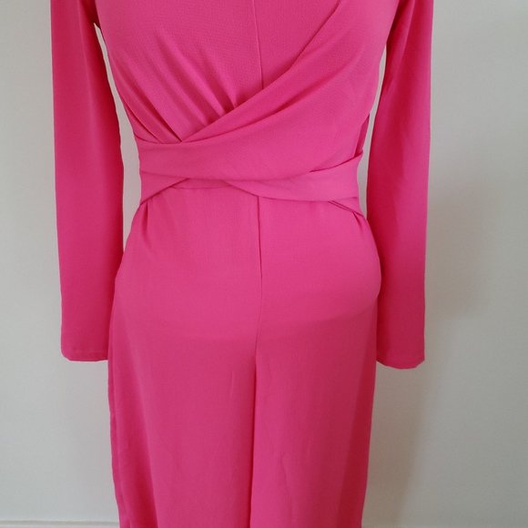 Boohoo jumpsuit Hot Pink Wide Leg - Picture 3 of 14